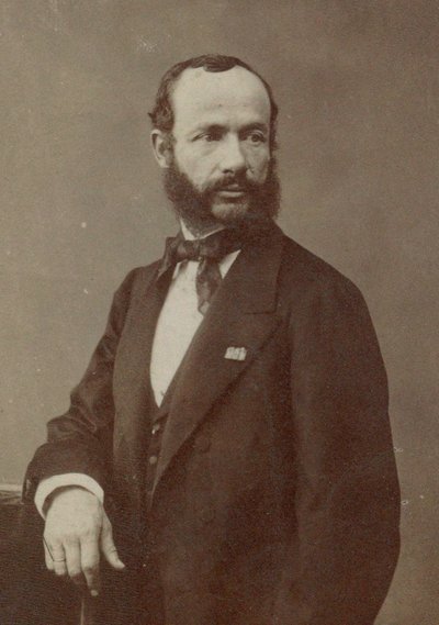 Portrét houslisty a skladatele Henriho Vieuxtempse 1820-1881, 70. léta 19. století. od Photo studio Nadar.