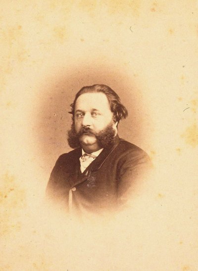Portrét skladatele Alfreda Jaëlla 1832-1882, 1866. od Photo studio Paetz.