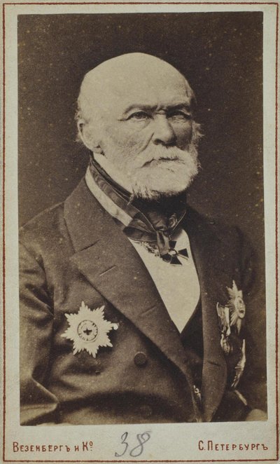 Portrét Nikolaje Ivanoviče Pirogova 1810-1881 od Photo studio Wesenberg