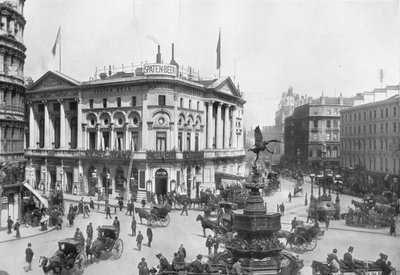 Piccadilly Circus, Westminster, Londýn, c1910 1911 od Photochrom Co Ltd of London