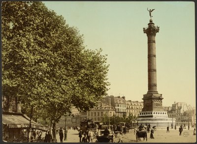 [Colonne de Juillet, Place de la Bastille, Paříž, Francie]. od Photochrom Zürich