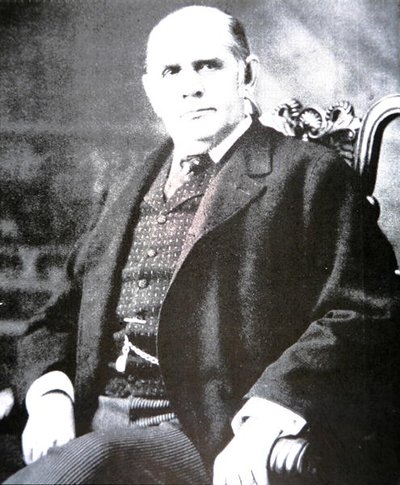Mark Hanna (1837-1904) (černobílá fotografie) od Photographer American