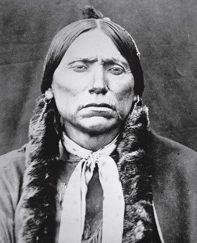 Quanah Parker (asi 1845-1911) (čb fotografie) od Photographer American