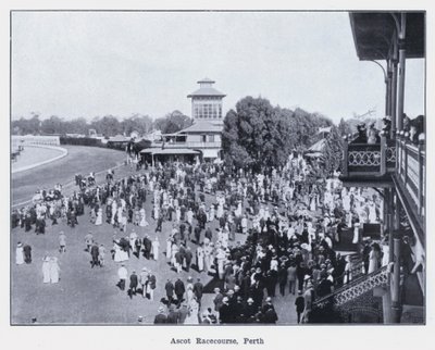 Dostihová dráha Ascot, Perth (černobílá fotografie) od Photographer Australian
