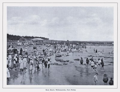 Back Beach, Williamstown, Port Phillip (černobílá fotografie) od Photographer Australian