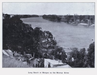 Long Reach v Morganu na řece Murray (černobílá fotografie) od Photographer Australian