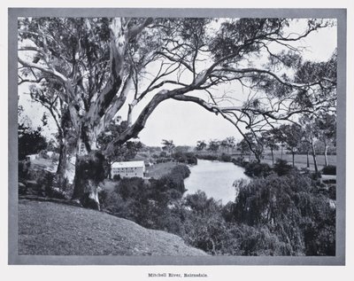 Mitchell River, Bairnsdale (černobílá fotografie) od Photographer Australian