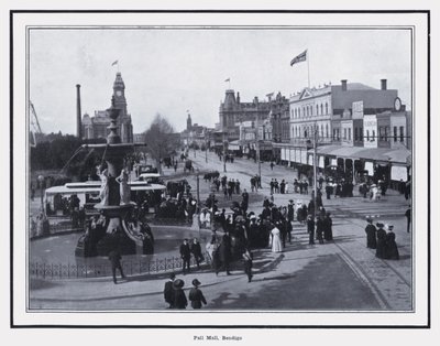 Pall Mall, Bendigo (černobílá fotografie) od Photographer Australian