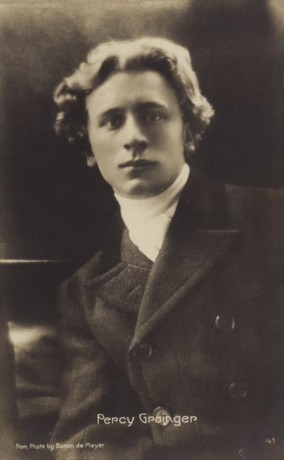 Percy Grainger, australský skladatel, aranžér a klavírista (1882-1961) (čb fotografie) od Photographer Australian