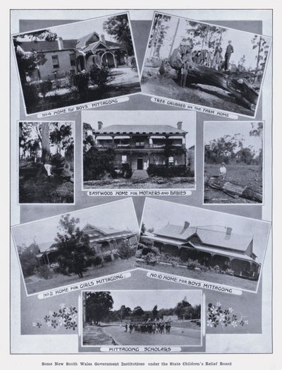 Některé vládní instituce Nového Jižního Walesu v rámci Státní rady pro pomoc dětem (černobílá fotografie) od Photographer Australian
