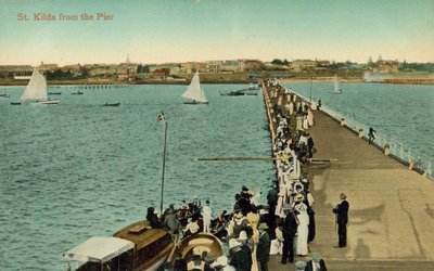 St Kilda z mola, Melbourne, Victoria, Austrálie (foto) od Photographer Australian