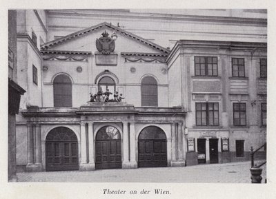 Theater an der Wien (černobílá fotografie) od Austrian Photographer