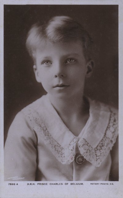 Princ Charles Belgický, hrabě z Flander (černobílá fotografie) od Photographer Belgian