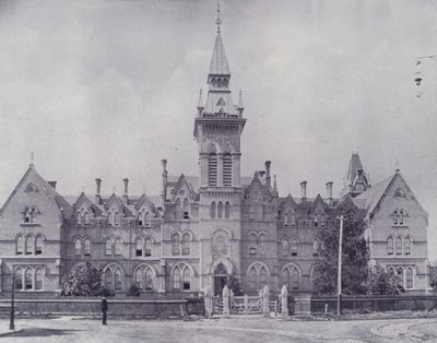 Kanada: Knox College, Toronto (černobílá fotografie) od Photographer Canadian