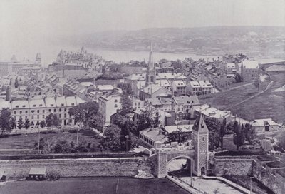 Kanada: Město Quebec (černobílá fotografie) od Photographer Canadian