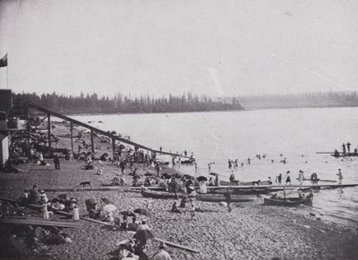 English Bay, Vancouver (černobílá fotografie) od Photographer Canadian