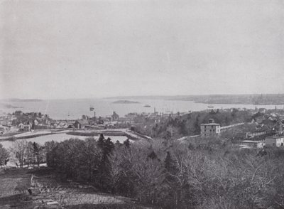 Vstup do přístavu, Halifax (černobílá fotografie) od Photographer Canadian