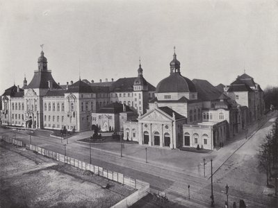 Charlottenburg, Akademie umění a univerzita hudby (černobílá fotografie) od Photographer German