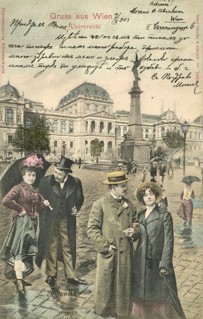 Pár na Ringstrasse, Vídeň (barevné foto) od Photographer German