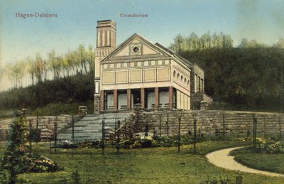 Krematorium, Hagen-Delstern (barevné foto) od Photographer German