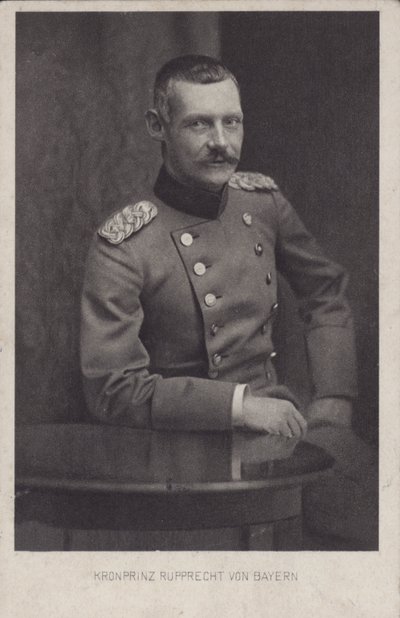 Korunní princ Rupprecht Bavorský, německý vojenský velitel z první světové války (čb foto) od Photographer German