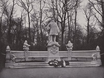 Památník v Siegesallee, Friedrich Wilhelm, velký kurfiřt (černobílá fotografie) od Photographer German