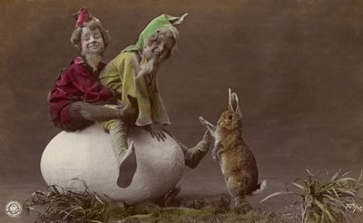 Velikonoční přání se skřítky (barevné foto) od Photographer German