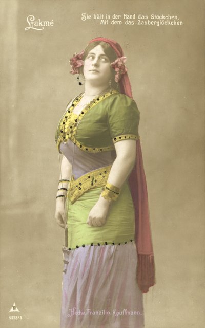 Hedwig Franzillo Kauffman jako Lakme (barevné foto) od Photographer German
