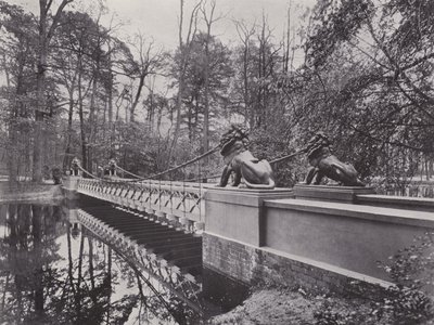 V Tiergarten, Lowenbrucke (černobílá fotografie) od Photographer German