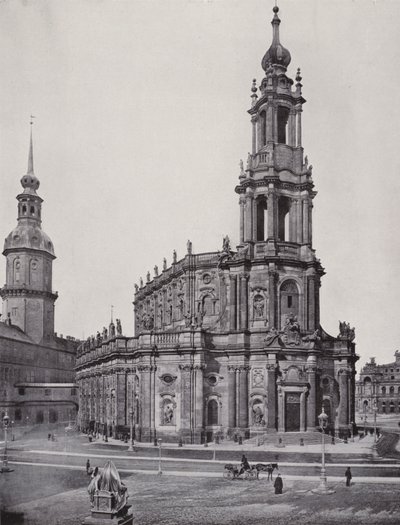 Katolický dvorní kostel (černobílá fotografie) od Photographer German