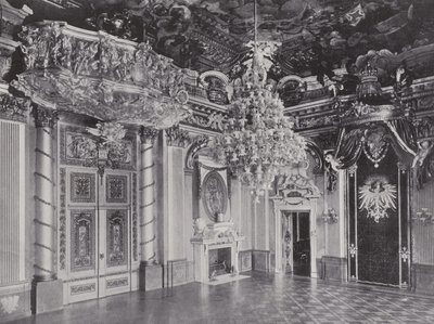 Konigliches Schloss, Thronsaal (černobílá fotografie) od Photographer German