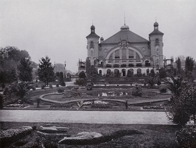 Lipsko: Palmová zahrada (černobílá fotografie) od Photographer German