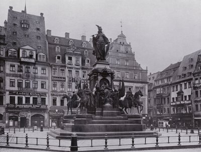 Lipsko: Památník vítězství (černobílá fotografie) od Photographer German