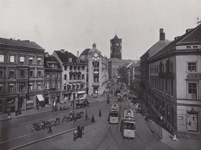 Molkenmarkt, Spandauer Strasse a radnice (č/b foto) od Photographer German