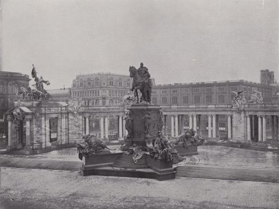 Nationaldenkmal Kaiser Wilhelm I (černobílá fotografie) od Photographer German