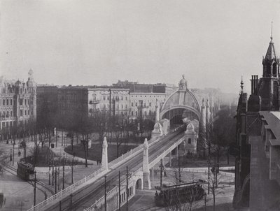 Nollendorfplatz, stanice Der Hochbahn (černobílé foto) od Photographer German