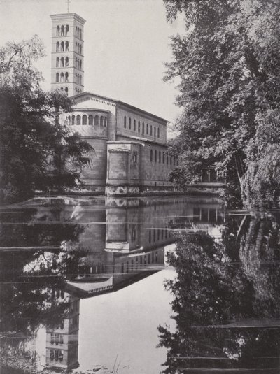 Postupim, Friedenskirche (černobílá fotografie) od Photographer German