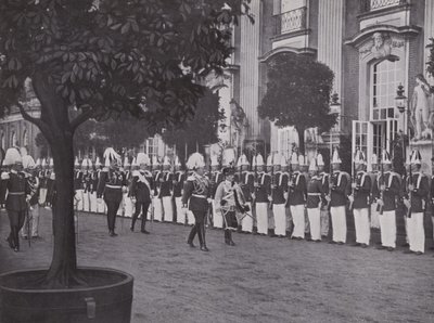 Postupim, recepce u císaře v Novém paláci (č/b foto) od Photographer German