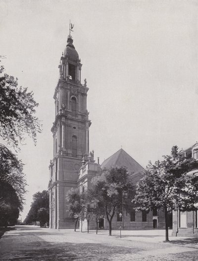 Postupim, Garnisonkirche (černobílá fotografie) od Photographer German