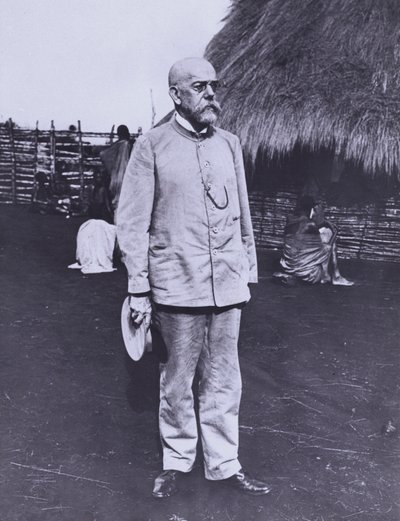 Robert Koch, německý lékař a bakteriolog, v Africe od Photographer German