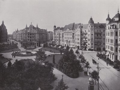 Viktoria Luise-Platz (černobílá fotografie) od Photographer German