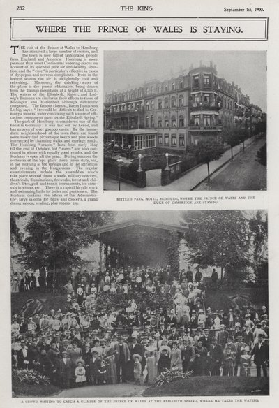 Návštěva prince z Walesu a vévody z Cambridge v lázeňském středisku Bad Homburg v Německu od Photographer German