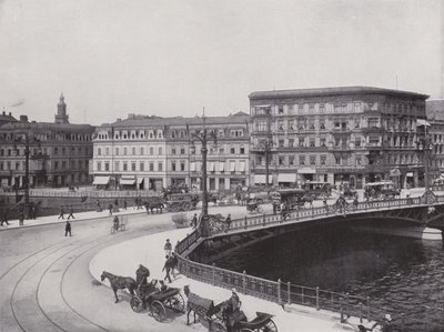 Weidendamm Bridge (černobílá fotografie) od Photographer German