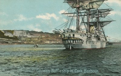 Německá bitevní loď v Cork Harbour, Irsko (foto) od Photographer Irish