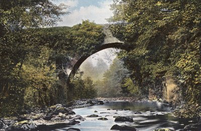 Irsko: Dargle Bridge, hrabství Wicklow (barevné foto) od Photographer Irish