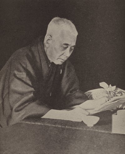 Hara Takashi, japonský premiér (černobílá fotografie) od Photographer Japanese