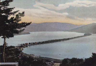 Japonsko, kolem roku 1912: Amano-Hashidate jedna ze tří nejvýznamnějších scén Japonska; Asi 80 mil od Kjóta (foto) od Photographer Japanese