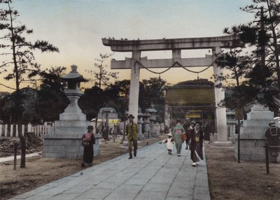 Japonsko, K. 1912: Svatyně Nanak, Kabe (foto) od Photographer Japanese