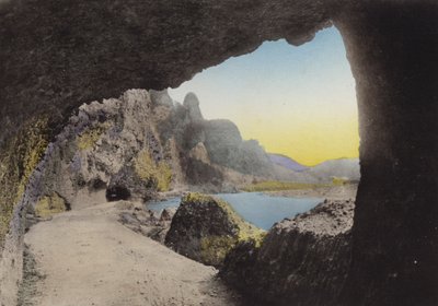 Japonsko, kolem roku 1912: Yabakei, provincie Ohita (foto) od Photographer Japanese