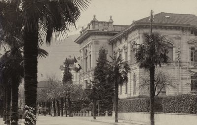 Konferenční palác, kde byla v roce 1925 podepsána Locarnská smlouva (čb fotografie) od Photographer Swiss